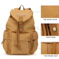 thumbnail image 4 of XYCCA CADEN Canvas DSLR Camera Backpack Inner Case Outdoor Travel Bag with Rain Cover-0821, 4 of 5