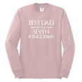 thumbnail image 2 of Wild Bobby,Best Dad in The Seven Kingdoms GoT Thrones, Father's Day, Men Long Sleeve Shirt, Light Pink, X-Large, 2 of 3