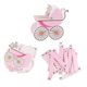 thumbnail image 3 of 10pcs Stroller Shape Candy Gift Box Baby Shower Favors (Pink), 3 of 3