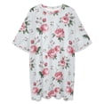 thumbnail image 3 of English Rose Sleepshirts For Sleeping Travels Loose Sleepdress Pajama Dress Soft Nightdress Sleepwear, 3 of 7