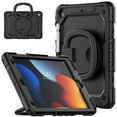 thumbnail image 2 of XYX For iPad 9th/8th/7th Generation 10.2 inch Case, 360 Rotating Shockproof Cover with Stand, Handle, Shoulder Strap, Black, 2 of 7