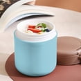 thumbnail image 4 of Double wall Stainless Steel Vacuum Insulated Food Jar for Hot Food and Cold Food Wide Mouth Leak-Proof Soup Jar Cup With Handle for Adults (Blue), 4 of 6