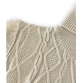 thumbnail image 4 of Women's Knee-Length Turtleneck Cable Knit Sweater Dress Sexy Long Sleeve Fitted Dress Dressy Casual Short Dresses, 4 of 9
