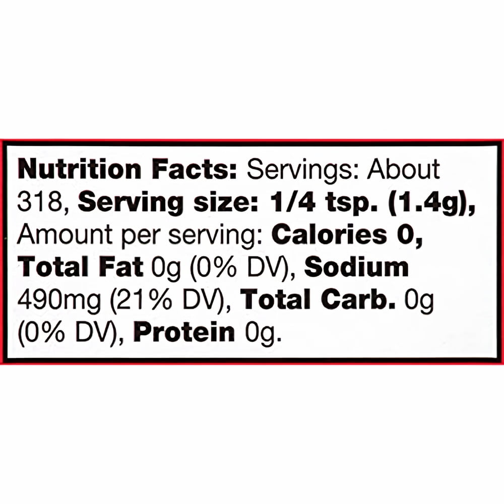 McCormick Garlic Salt 15.75 oz (Pack of 18)