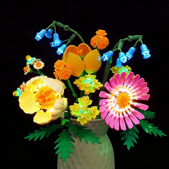 Kit de Luces LED Flashebrick FB66034 compatible con Lego 10347 Petite Sunny Bouquet