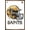 Bronze Framed Version, variant on NFL New Orleans Saints - Drip Helmet 20 Wall Poster, 22.375" x 34"