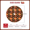thumbnail image 2 of Xecao Autumn Pumpkin Pattern Christmas Tree Skirt Round Xmas Tree Mat Base Cover for Holiday Home Decorations-48", 2 of 6