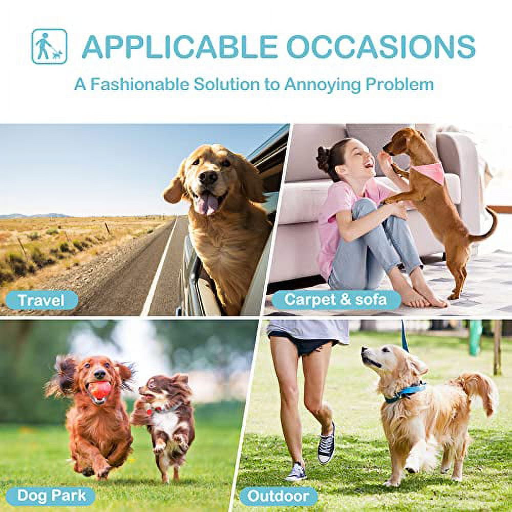 Avont 3 Pack Washable Dog Diapers Female, Reusable Dog Period Diapers Cover, Female Dog Diapers for Heat Cycle, Incontinence, Girl Dog Diapers Dress -Red/Blue/White