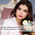 thumbnail image 5 of Juego de brochas de maquillaje pequeño 4 en 1 brocha de maquillaje de viaje portátil BANYUO  Electrónica, 5 of 5