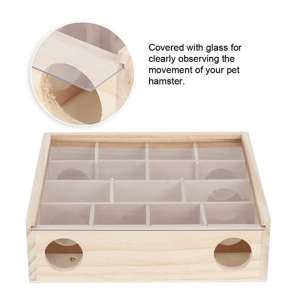 with Acrylic Glass Hamster Maze, Mouse Toy, Environmental Friendly Intelligent for Hamster Small Pets Mice Animals