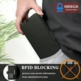 thumbnail image 6 of Allytechgroup Case for Samsung Galaxy A56 5G, RFID Blocking PU Leather Flip Stand Phone Shell with Card Holder Wrist Strap Shokcproof Protective Bumper for Samsung Galaxy A56 5G, Black, 6 of 6