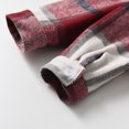 thumbnail image 6 of WIBACKER Boys Casual Sets Toddler Plaid Outfits Flannel Hooded Shirts + Sweatpants Kids Spring Fall Clothes Set, 6 of 9