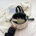 thumbnail image 4 of Bolsas de hombro tipo bandolera de cuero PU a la moda, riñonera con cremallera para mujer de gran capacidad, 4 of 9