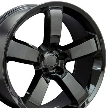 20x9 Wheel Fits Chrysler 300, Charger, Challenger - Charger SRT Style Black Rims - SET