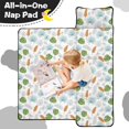 thumbnail image 4 of Colorful Butterfly Leaf Pattern Teens Toddler Nap Mat with Pillow, Sleeping Mat Bag for Preschool Daycare 60"x20", 4 of 6