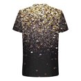 thumbnail image 4 of Qertyioot Homme Été Col Rond Imprimé Casual Manches Courtes Col Rond Top/chemise, 4 of 5