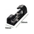 thumbnail image 3 of Wovilon Black 20Pc Self-Adhesive Desktop Cable Organizer Fixing Clamp Household Tool Set, 3 of 9
