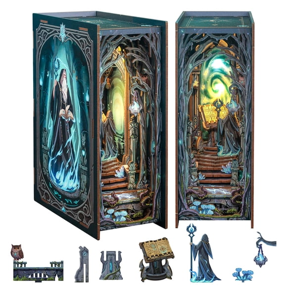 Kit de casa en miniatura para bricolaje Fsolis Book Nook The Gate of Wonderland