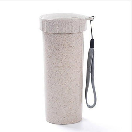 

Coffee Cups with Lid TACYKIBD Portable To Go Travel Coffee Mug Insulated Wheat Straw Travel Cup for Hot Cold Drinks Coffee Water Tea