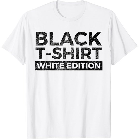 Sarcasm White Edition: Black T-ShirtMen and women, White T-shirt, size: Extra large