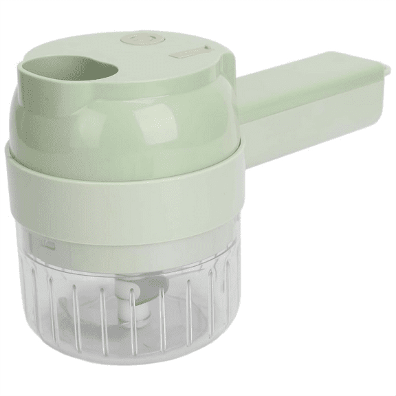 4-in-1 Handheld Electric Vegetable Cutter Set Wireless Mini Food Processor with One-Touch Cleaning,1 * 4-in-1 Handheld Electric Vegetable Cutter Set
