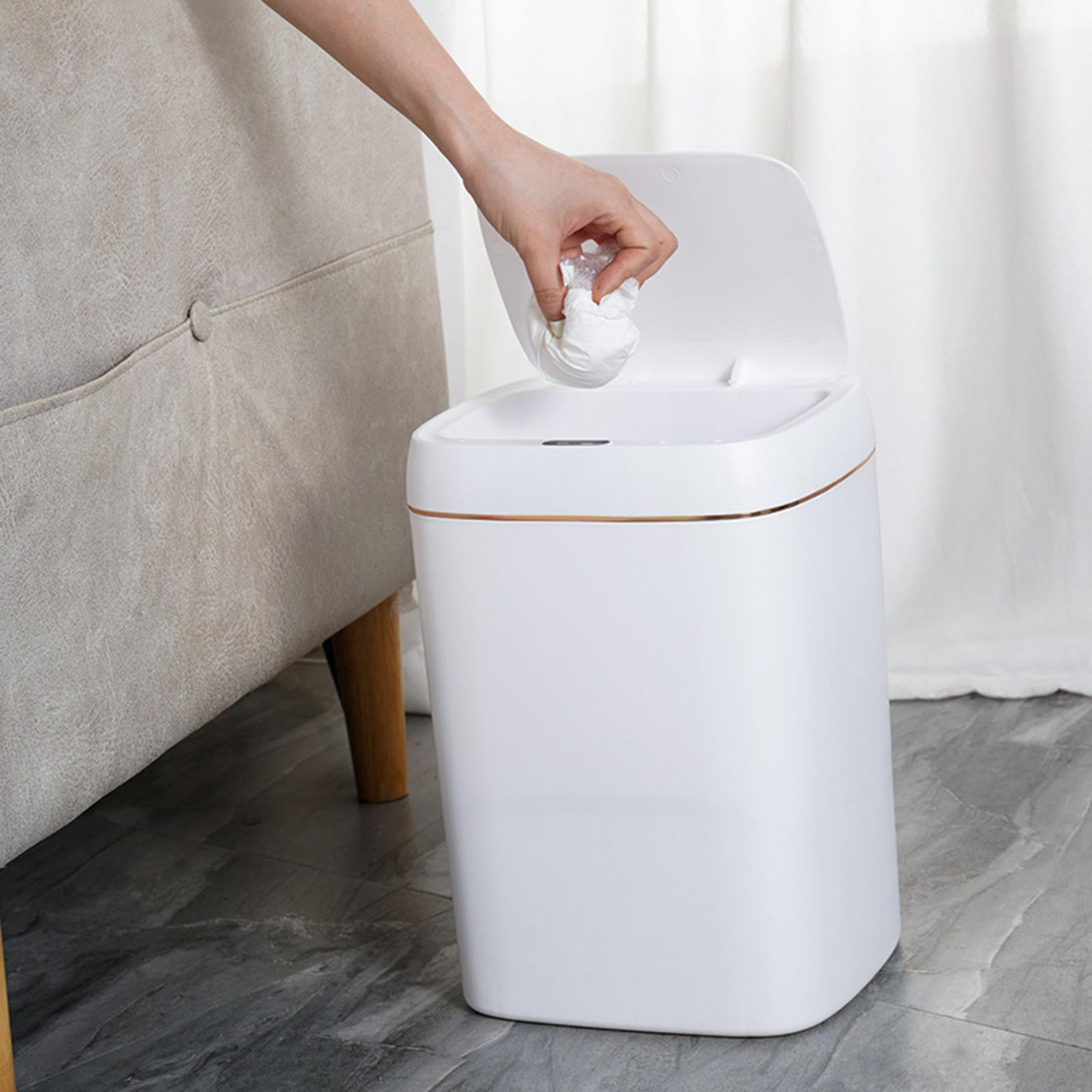 13L Smart Trash Can Induction Electric Living Room Bathroom Toilet Kitchen  Creative Automatic Large Household Indoor Trash Can Indoor Trash Can 