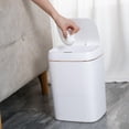 thumbnail image 4 of jifeng Intelligent Induction Garbage Bucket Dustbin Garbage Can for Office Home waterproof white 13L, 4 of 8