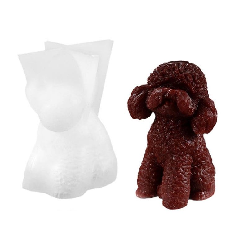 Dog Crystal Epoxy Resin Mold Shape Fragrance Candle Wax Silicone Mould DIY Crafts Home Decorations Ornaments Casting Tools