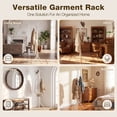 thumbnail image 3 of HONEIER Coat Rack, 68.9in Coat Rack Stand, Freestanding Coat Rack with 9 Hooks for Entryway Bedroom Living Room, White, 3 of 10