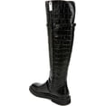 thumbnail image 3 of Franco Sarto Women's Ainsley Knee High Boot Black Croc Leather 10M, 3 of 5