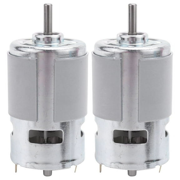 2X 775 DC 12V-36V 3500-9000RPM Motor Large Torque Ball Bearing High Power Low Noise,2 x 775 Motor,Silver