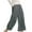 Gray, variant on Babysbule Pants for Women Women's Multiple Solid Color Cotton Linen Loose Casual Wide Leg Capris