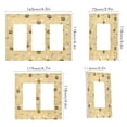 thumbnail image 2 of Yayeee Rocker Switch Wall Plate 1-Gang 4.6"x2.9" Home Decorative Outlet Cover, Cute Bee Pattern, 2 of 6