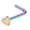 Multicolor, variant on QIQUWOHUL Stainless Steel Nose Rings Hoop Studs Body Piercing Jewelry Nose Ring Hoop For Women,Nostril Piercing Jewelry