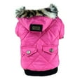 thumbnail image 2 of Dog Faux Pockets Hooded Jacket Warm Winter Coat Snowsuit For Small Dog, 2 of 6