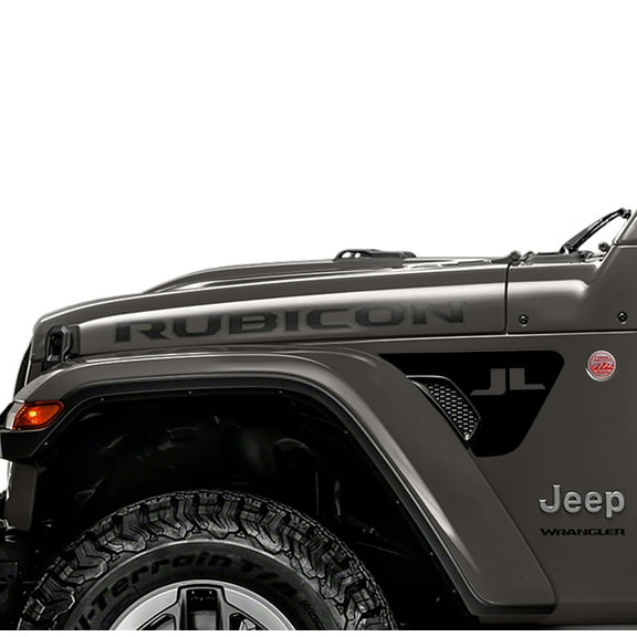 Collectible Decals JL/JT Fender Vent JL Lettering Fender Blackout Decal