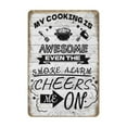 thumbnail image 6 of Noete Funny Kitchen Quote "My Cooking is Awesome" Metal Tin Sign - 8x12 Inch Retro Kitchen Signs Wall Decor for Home, Cafe & Gifts, 6 of 8