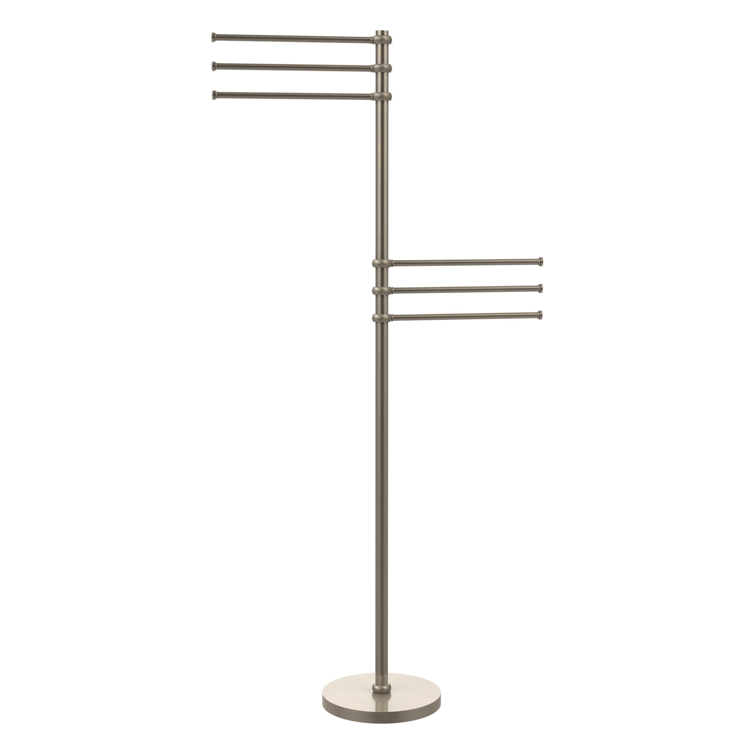 Towel Stand with 6 Pivoting 12" Arms (Build to Order)