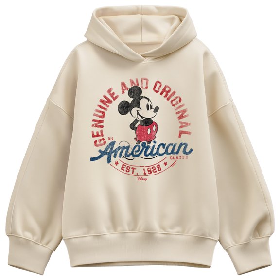 Disney - Mickey American Original - Women's Oversized Fleece Hoodie Sweatshirt
