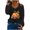 #0157-Black, variant on TaTaai Halloween T Shirt for Women Long Sleeve V Neck Cold Shoulder Pumpkin Print Loose Blouse Casual for Daily