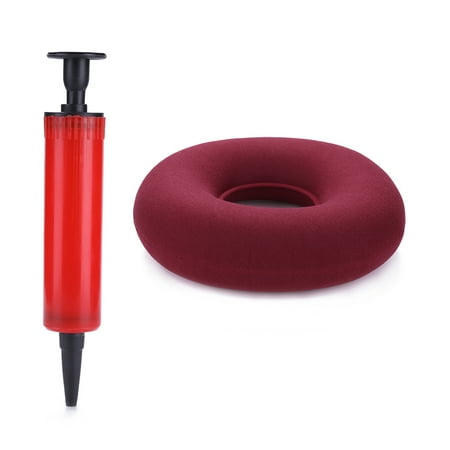 

Smrinog Hip Support Medical Hemorrhoid Seat Pad Inflatable Anti Bedsore (Red)
