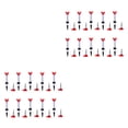 thumbnail image 4 of Paquete de 10 tees reductores Naiovety para pelotas de golf Rojo 2 piezas plástico, 4 of 6