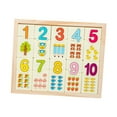 thumbnail image 1 of Juguete de matemáticas Montessori de madera, rompecabezas, materiales de aprendizaje preescolar, rompecabezas Montessori Números, 1 of 9