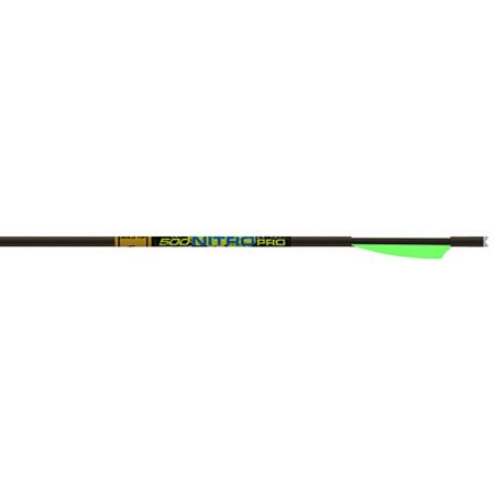 Gold Tip Nitro Pro Bolts, 6-Pack, Black, 22" Moon 3.5" Vanes