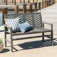 thumbnail image 5 of Outdoor Chevron Love Seat - Grey Wash, 5 of 7