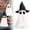 Black, variant on Cute Glowing Ghost Halloween Figurine – Black Outdoor and Indoor Decor with Glow-in-the-Dark Effect for Garden and Porch