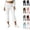 17# White, variant on Women's Flare Capri Leggings Fold Over High Waisted Bootcut Yoga Pants Slim Fit Soft Capris Workout Lounge Legging Gray M