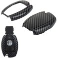 thumbnail image 1 of TOMALL Smart Remote Key Fob Shell Carbon Fiber Pattern for Mercedes-Benz C E S CLS CLK GLK ML GL Class, 1 of 5