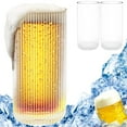 thumbnail image 3 of 2Pcs Drinking Glasses Vintage Ribbed Glass Cups Reusable Glass Drinking Tumblers Clear Drinking Glassware Cocktail Glasses Set Dishwasher Safe Whiskey Glasses for Whisky Tea Beer Coffee 1, 3 of 11