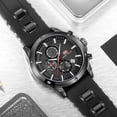 thumbnail image 2 of Mens Watch Casual Sports Watches (Chronograph/Waterproof/Luminous/Calendar) Silicon Band Fashion Quartz Watch for Men, 2 of 6